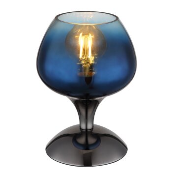 Lámparas Globo Lighting Maxy Lámparas de mesa Cromo, Negro, 1 luz