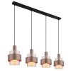 Lámparas Globo Lighting Milley Lámparas suspendidas Negro, 4 luces