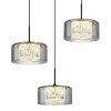 Lámparas Globo Lighting Fogsy Lámparas suspendidas LED Negro, 1 luz