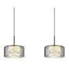 Lámparas Globo Lighting Fogsy Lámparas suspendidas LED Negro, 1 luz