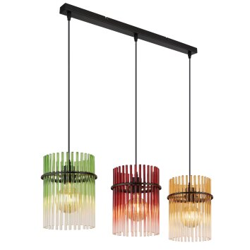 Lámparas Globo Lighting Gorley Lámparas suspendidas Negro, 3 luces