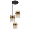 Lámparas Globo Lighting Gorley Lámparas suspendidas Negro, 3 luces