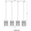 Lámparas Globo Lighting Gorley Lámparas suspendidas Negro, 4 luces