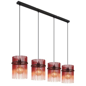 Lámparas Globo Lighting Gorley Lámparas suspendidas Negro, 4 luces