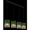 Lámparas Globo Lighting Gorley Lámparas suspendidas Negro, 4 luces