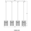 Lámparas Globo Lighting Gorley Lámparas suspendidas Negro, 4 luces