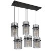 Lámparas Globo Lighting Gorley Lámparas suspendidas Negro, 6 luces