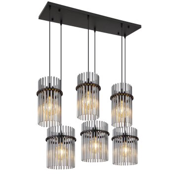 Lámparas Globo Lighting Gorley Lámparas suspendidas Negro, 6 luces