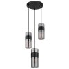 Lámparas Globo Lighting Scarfina Lámparas suspendidas Negro, 3 luces