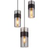 Lámparas Globo Lighting Scarfina Lámparas suspendidas Negro, 3 luces