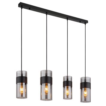 Lámparas Globo Lighting Scarfina Lámparas suspendidas Negro, 4 luces