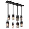 Lámparas Globo Lighting Scarfina Lámparas suspendidas Negro, 8 luces