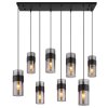 Lámparas Globo Lighting Scarfina Lámparas suspendidas Negro, 8 luces