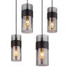 Lámparas Globo Lighting Scarfina Lámparas suspendidas Negro, 8 luces