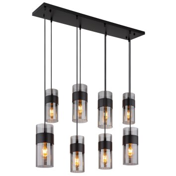 Lámparas Globo Lighting Scarfina Lámparas suspendidas Negro, 8 luces