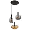 Lámparas Globo Lighting Valletta Lámparas suspendidas Negro, 3 luces