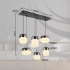 Lámparas Globo Lighting Cristallica Lámparas suspendidas LED Antracita, 1 luz