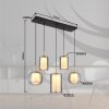 Lámparas Globo Lighting Lampigna Lámparas suspendidas LED Latón, Negro, 1 luz