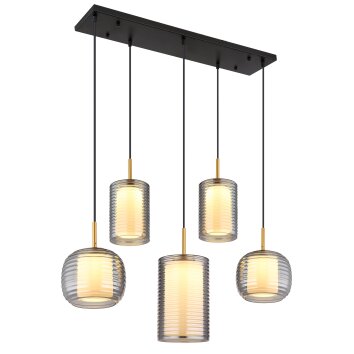 Lámparas Globo Lighting Lampigna Lámparas suspendidas LED Latón, Negro, 1 luz