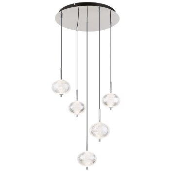 Lámparas Globo Lighting Aida Lámparas suspendidas LED Cromo, 1 luz