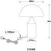 Lámpara Champiñón  Lámparas Globo Lighting Atoma Lámparas de mesa Latón, 2 luces