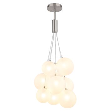 Lámparas Globo Lighting Ballgi Lámparas suspendidas Níquel-mate, 9 luces