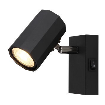 Lámparas Globo Lighting James Plafones, Spot techo, Apliques, Spot de pared Negro, 1 luz