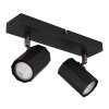 Lámparas Globo Lighting James Plafones, Spot techo, Apliques, Spot de pared Negro, 2 luces