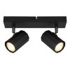 Lámparas Globo Lighting James Plafones, Spot techo, Apliques, Spot de pared Negro, 2 luces