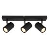 Lámparas Globo Lighting James Plafones, Spot techo, Apliques, Spot de pared Negro, 3 luces