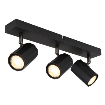 Lámparas Globo Lighting James Plafones, Spot techo, Apliques, Spot de pared Negro, 3 luces