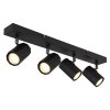 Lámparas Globo Lighting James Plafones, Spot techo, Apliques, Spot de pared Negro, 4 luces