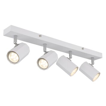 Lámparas Globo Lighting James Plafones, Spot techo, Apliques, Spot de pared Blanca, 4 luces