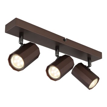 Lámparas Globo Lighting James Plafones, Spot techo, Apliques, Spot de pared Bronce, 3 luces