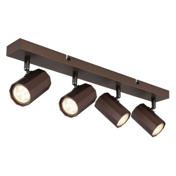 Lámparas Globo Lighting James Plafones, Spot techo, Apliques, Spot de pared Bronce, 4 luces