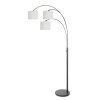 Lámparas Steinhauer Light Lámpara de pie Negro, 3 luces