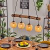 Basto Lámparas suspendidas, Luminarias esféricas, Lámparas colgantes Crudo, Negro, 4 luces