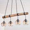 Koyoto Lámparas suspendidas, Luminarias esféricas, Lámparas colgantes Crudo, Negro, 4 luces