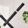 Pousseline Lámparas suspendidas, Lámparas colgantes LED Negro, 1 luz