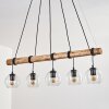 Koyoto Lámparas suspendidas, Luminarias esféricas, Lámparas colgantes Crudo, Negro, 5 luces