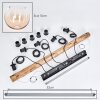 Koyoto Lámparas suspendidas, Luminarias esféricas, Lámparas colgantes Crudo, Negro, 5 luces