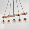 Koyoto Lámparas suspendidas, Luminarias esféricas, Lámparas colgantes Crudo, Negro, 5 luces