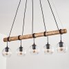 Koyoto Lámparas suspendidas, Luminarias esféricas, Lámparas colgantes Crudo, Negro, 5 luces