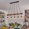 Koyoto Lámparas suspendidas, Luminarias esféricas, Lámparas colgantes Crudo, Negro, 5 luces