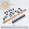 Koyoto Lámparas suspendidas, Luminarias esféricas, Lámparas colgantes Crudo, Negro, 5 luces