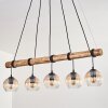 Koyoto Lámparas suspendidas, Luminarias esféricas, Lámparas colgantes Crudo, Negro, 5 luces