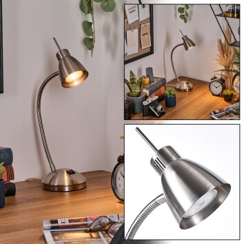 Bondorlunda Lámparas de escritorio, Lámparas de mesa LED Níquel-mate, 1 luz