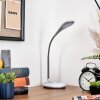 Sneslev Lámparas de escritorio, Lámparas de mesa LED Plata, 1 luz, Cambia de color