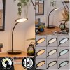 Buktrup Lámparas de escritorio, Lámparas de mesa LED Negro, 1 luz