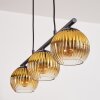 Koyoto Lámparas suspendidas, Luminarias esféricas, Lámparas colgantes dorado, Transparente, 3 luces